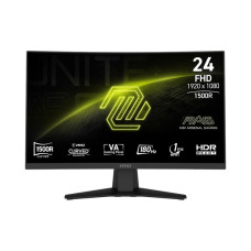 MSI Монітор MSI 23.6" MAG 244C HDMI, DP, Audio, VA, 180Hz, 1ms, sRGB 105%, CURVED, AdaptiveSync (9S6-3BB31H-027)
