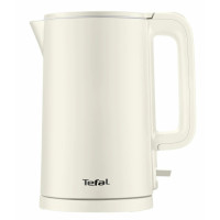 Tefal Электрочайник Thermo Protect, 1.5л, пластик, бежевый (KO140AE0)