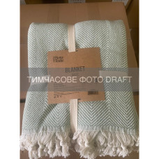 ARDESTO Плед ARDESTO Basic 150х200см, 100% хлопок, зеленый (ART0915BG)