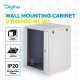 Digitus Шафа DIGITUS 19", 16U, Wall Mounting Dynamic-N, 600x600 мм, 60кг максимально, розібрана, сіра (DN-37114)