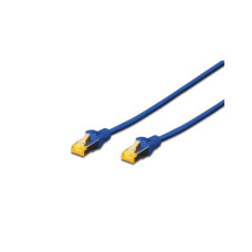 Патч-корд 0.5м, CAT 6a S-FTP, AWG 26/7, Cu, LSZH, blue Digitus (DK-1644-A-005/B)