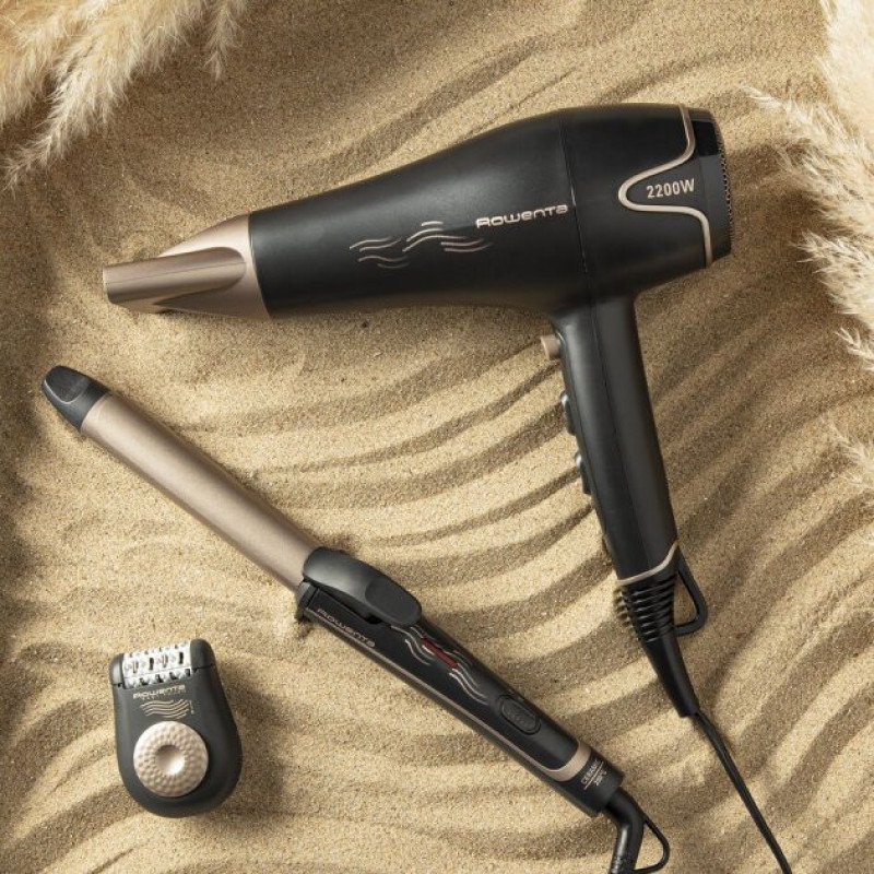 Rowenta epilator Easy Touch Dune, network, tweezers.-24, dry, black (EP1119F0)