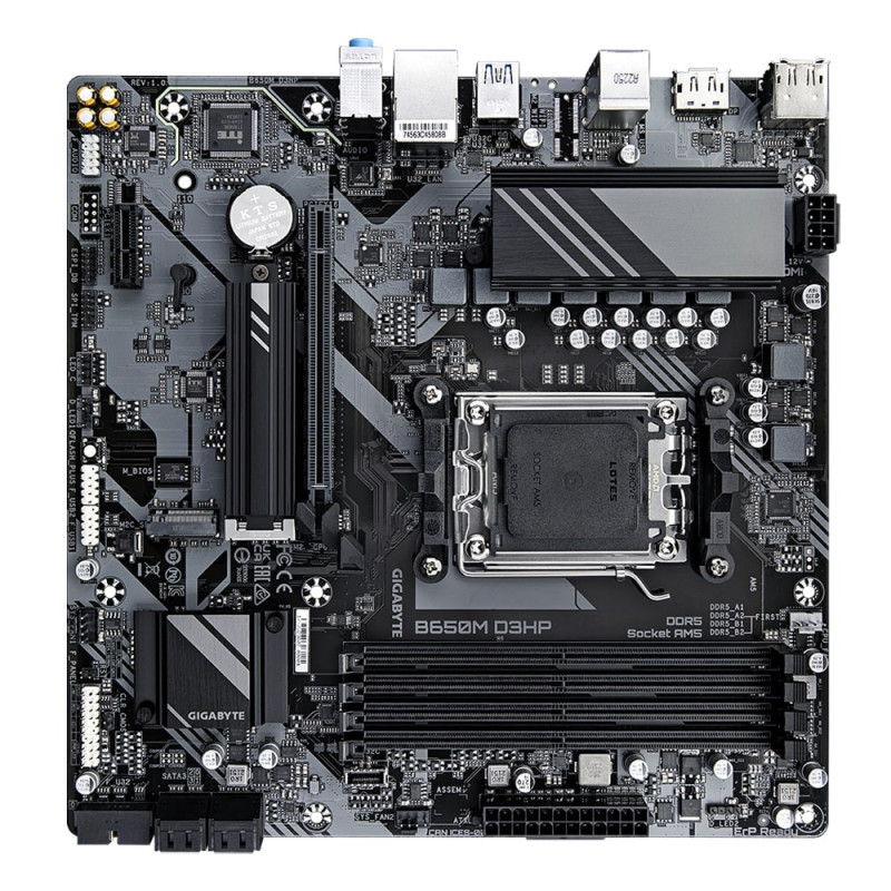 Gigabyte Motherboard B650M D3HP sAM5 B650 4xDDR5 M.2 HDMI DVI mATX (B650M_D3HP)