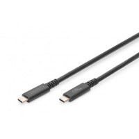 Digitus Кабель USB-C > USB-C зарядки/синхронизации, 1м, Type-C, черный (AK-300343-008-S)