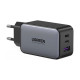 Зарядное устройство Ugreen 2xUSB-C + 1xUSB 65W GaN gray (10335)