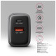 Зарядное устройство AXAGON 1xUSB-C PD67W + 1xUSB QC4+ PPS gray (ACU-PQ67)