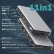 Digitus Док-станція USB-C > 2xHDMI/DP/2xUSB-A/USB-C/SD/MicroSD/RJ54/DC/Audio (DA-70917)