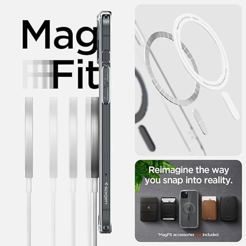 Spigen Чехол для Apple iPhone 15 Ultra Hybrid MagFit, Carbon Fiber (ACS06805)