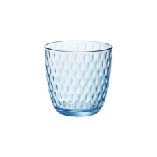 Bormioli Rocco Short drink glass Slot, 290ml, glass, transparent, Lively Blue (580506VNA021990)
