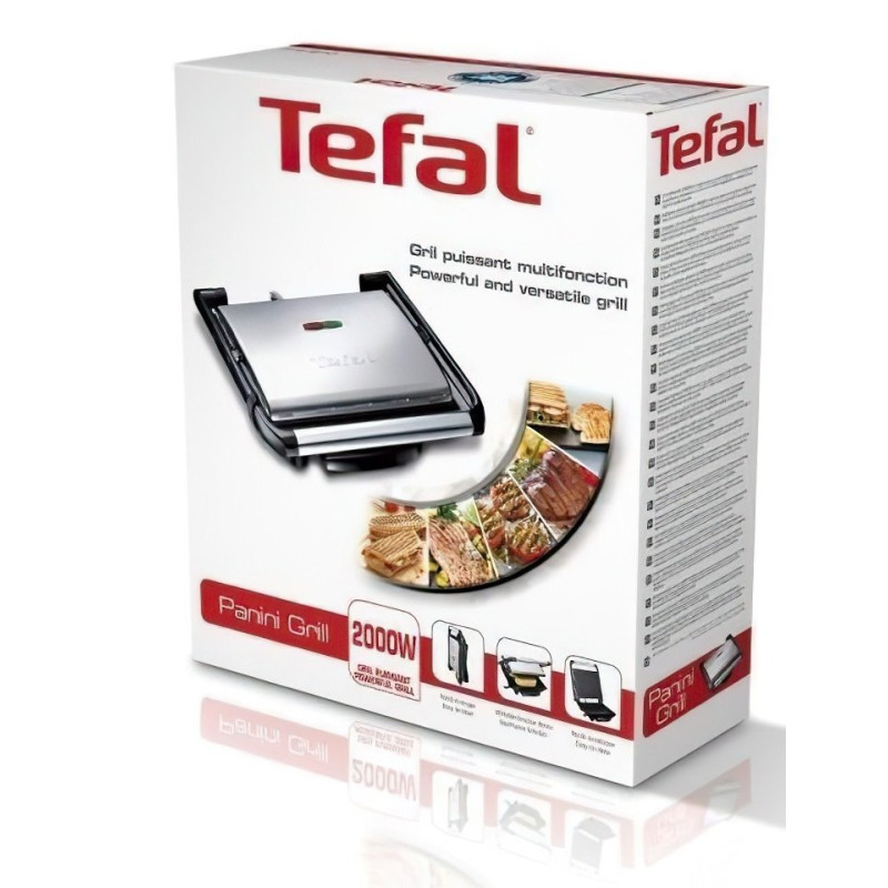 Tefal grill clamping Panini Grill, 2000W, temp. regimes-1, metal (GC241D38)