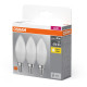 Osram Lamp set 3 pcs LED E14 4.9W 2700K 470Lm B40 (4099854047091)