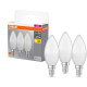 Osram Lamp set 3 pcs LED E14 4.9W 2700K 470Lm B40 (4099854047091)