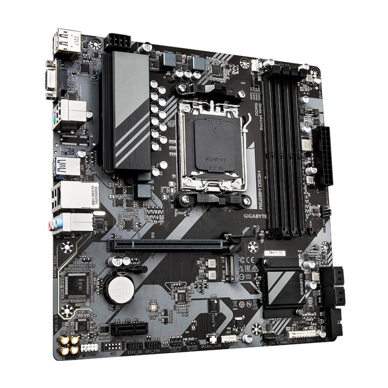 Gigabyte Motherbard A620M DS3H sAM5 A620 4xDDR5 M.2 HDMI DP mATX (A620M_DS3H)
