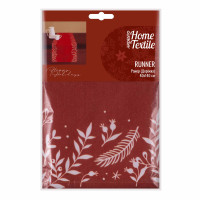 ARDESTO Runner Happy Holidays, 40х140cm, 90% polyester, 10% cotton, red (ART01HR)