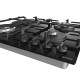 Gorenje Варильна поверхня газова на склі, 60см, чавун, чорний (GTW641EB)