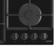 Gorenje Варильна поверхня газова на склі, 60см, чавун, чорний (GTW641EB)
