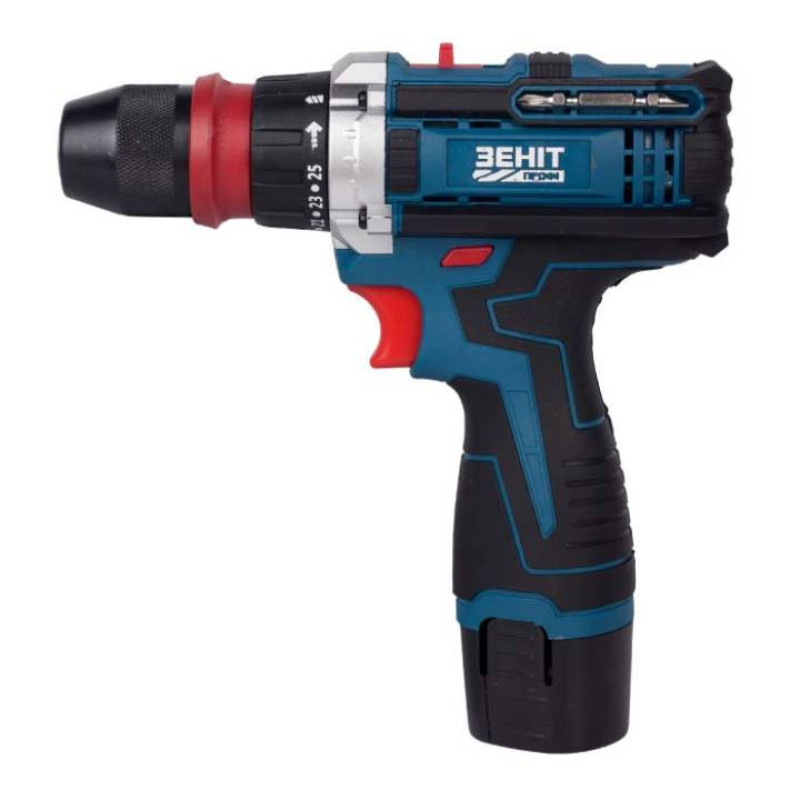 ZENIT Cordless screwdriver Profi ZPSHA-12/20 DFR 12V 2x2A-h 25Nm 350-1500rpm 1kg (853781)