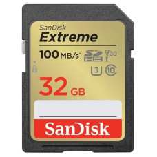 SanDisk SD 32GB C10 UHS-I U3 R100/W60MB/s Extreme V30 (SDSDXVT-032G-GNCIN)