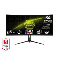 MSI Монітор MSI 34  MAG 342CQR-E2 2xHDMI, DP, Audio, VA, 3440x1440, 21:9, 180Hz, 1ms, sRGB 119%, CURVED, FreeSync, HAS (9S6-3DB64H-068)
