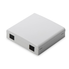 Digitus Wall Outlet (FTTH) for 2x SC Simplex, LC Duplex 2x splice holder, 19x86x86mm, grey (RAL 7035) (DN-931087)