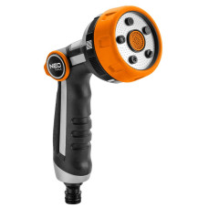 Neo Tools Handheld spray gun, water pressure adjustment, 5 functions, metal mesh, 0.246 kg (15-708)