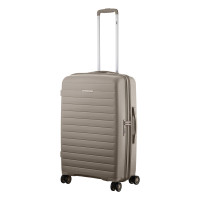 2E Suitcase Middle, Aero, polypropylen, 63/78 L, TSA, 4 wheels, EXP, taupe (2E-SPP-AERO-M-TP)