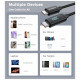 Дата кабель USB-C to USB-C 1.2m PD100W digital display silicone Choetech (XCC-1064)