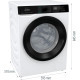 Gorenje Washer-dryer front load, 8(5) kg, 1400, A+, 51cm, display, invertor, Wi-Fi, white (WD2PA854ADW)
