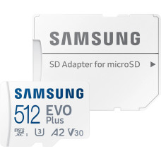 Samsung microSDHC 512GB C10 UHS-I R100MB/s Evo Plus + SD (MB-MC512SA/EU)