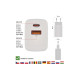 Зарядное устройство EMOS V04G45 1xUSB-A + 1xUSB-C PD20W GaN (V04G45)