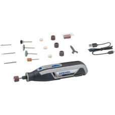 Dremel Шліфмашина шліфувально-гравірувальна акумуляторна 7760-15 3.6В 1х2А·год 8000-25000об·хв 15 насадок 195см ЗП USB 0.27кг (F.013.776.0JA)
