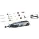 Dremel Шлифмашина шлифовально-гравировочная аккумуляторная 7760-15, 3.6В 1х2Ач, 8000-25000об/мин, 15 насадок, 19,5см, ЗП USB, 0.27кг (F.013.776.0JA)