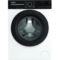 Whirlpool Пральна машина Whirlpool фронтальна, 7кг, 1400, A, 49.6см, дисплей, пара, інвертор, люк чорний, білий (WAM764WKBUA)