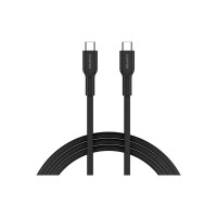 Дата кабель USB-C to USB-C 1.0m OnWire 60CL C-C 60W COLOR Braided 1m Black Canyon (CND-CCAP60AB10B)