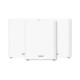 ASUS Router ZenWiFi BQ16 BE25000, 2xGE LAN, 1xGE WAN/LAN, 1x10GE LAN, 1x10GE WAN/LAN 1xUSB 3.0, 3pcs, white (90IG08K0-MO3N4V)