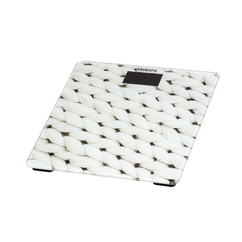 ARDESTO Scales for floor KNIT, 150кг, 2хААА included, glass, multi-colored (SCB-965KNIT)