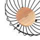 ARDESTO Basket Midori 25х25х13cm, metal, wood, black (AR0904B)