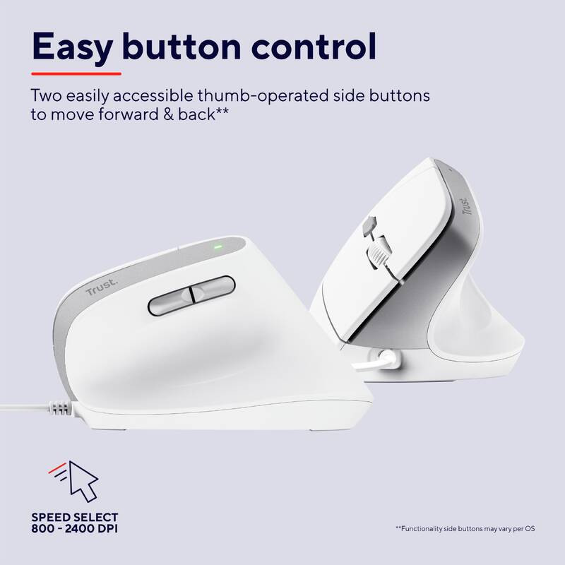 Trust Миша Trust Bayo 2 Ergonomic, USB-A, біла (25397_TRUST)