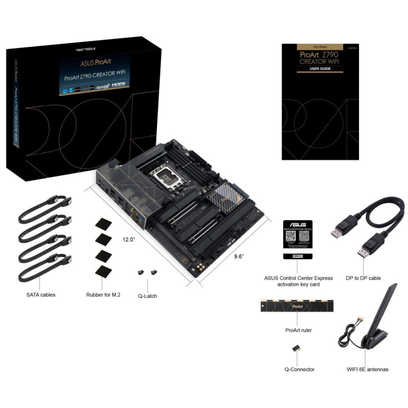 ASUS PROART Z790-CREATOR WIFI s1700 Z790 4xDDR5 M.2 HDMI Thunderbolt Wi-Fi BT ATX (90MB1DV0-M0EAY0)