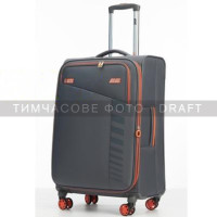 2E Валіза 2E, Trek, поліестер, середня, 64/78л, TSA, 4 колеса, EXP, сірий (2E-SPE-TREK-M-GR)