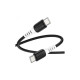 Дата кабель USB-C to USB-C 1.0m 60W silicone X82 black HOCO (6931474768599)