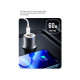 Зарядное устройство XO CC45 1 USB QC 3.0 + 2 Type-C PD (60W) Black (XO-CC45-BK)
