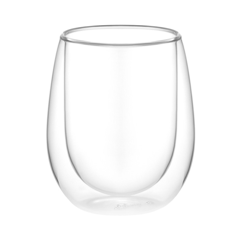 ARDESTO Double wall mug set, 350ml, 2pcs, borosilicate glass, transparent (AR2635BW)
