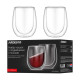 ARDESTO Double wall mug set, 350ml, 2pcs, borosilicate glass, transparent (AR2635BW)