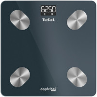 Tefal Ваги підлогові Smart, 180кг, Bluetooth, AAAx3 в комплекті, скло, чорний (BM9620S1)