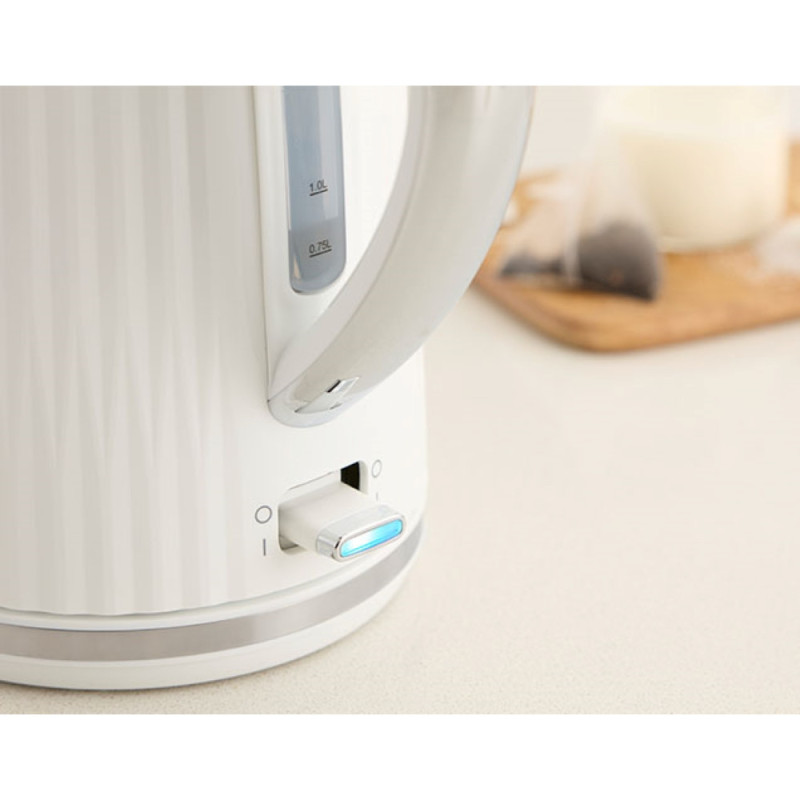 Russell Hobbs Electric kettle Eden, 1.7L, Stainless Steel, plastic, white (27360-70)