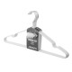 ARDESTO Hanger Set 40.5cm, 5pcs, metal, PVC, white (ARHC2805W)