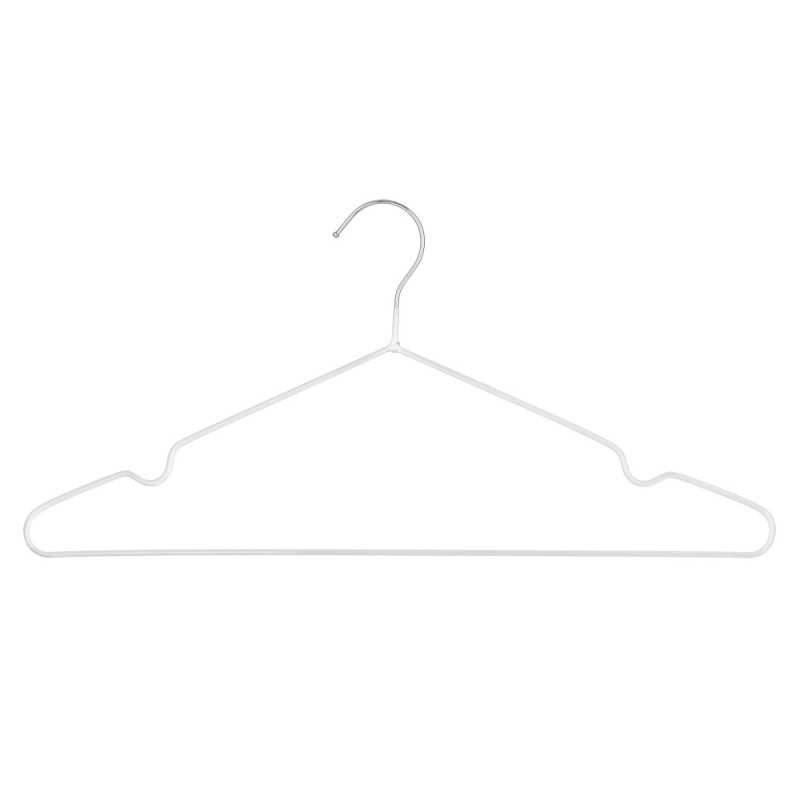 ARDESTO Hanger Set 40.5cm, 5pcs, metal, PVC, white (ARHC2805W)