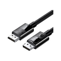 Кабель мультимедийный DisplayPort M to DisplayPort M 1.0m V1.4 braided DP114 black Ugreen (80390)