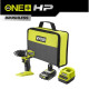 Ryobi Шурупокрут-дриль акумуляторний ONE+ HP RPD18C1-1C20G 18В 1х2А·год ЗП 60Нм 450·1700об·хв 0.95кг сумка (5133006525)